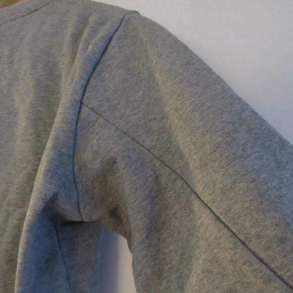 CHIARA FERRAGNI Pierced Wink Flirting Cropped Sweatshirt Heathered Gray - Size S - Picture 13 of 16